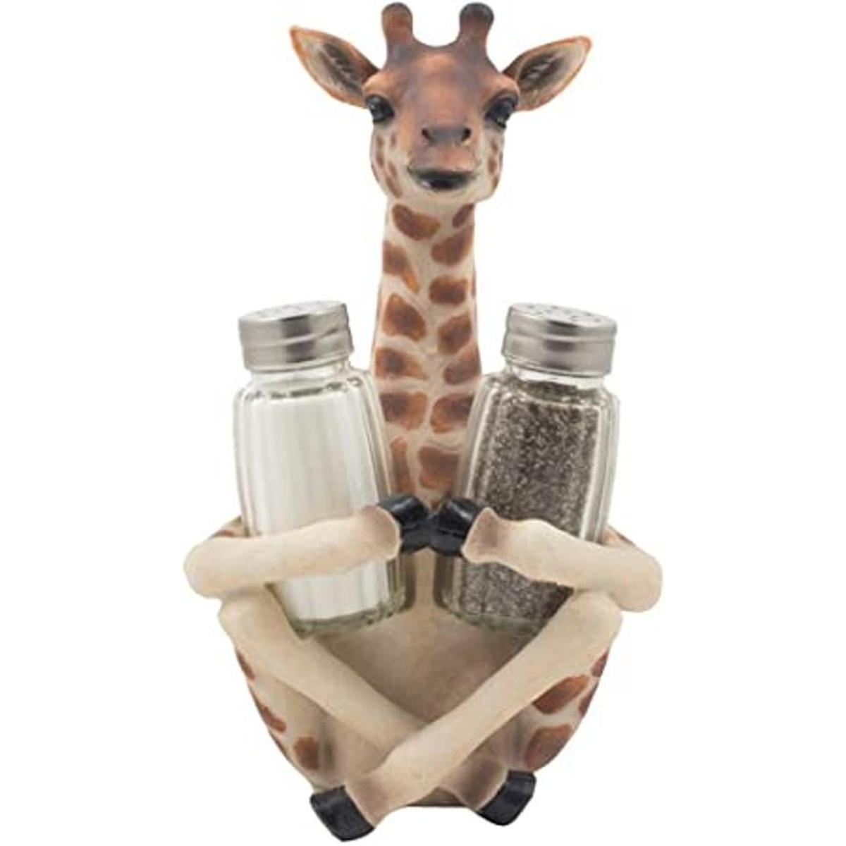 DWK Soporte para animales con salero y pimentero 3