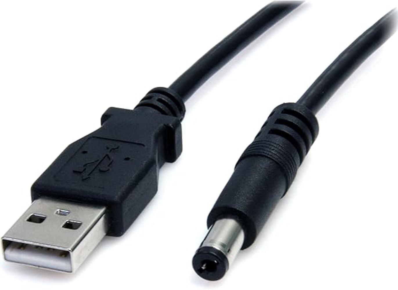 StarTech. com Cable de barril USB a tipo M de 6.6 ft