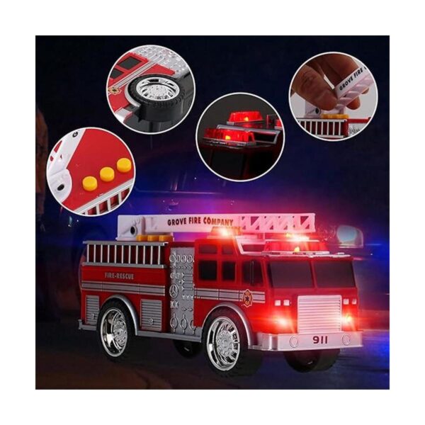 Juego de vehículos de emergencia de juguete para niños con_2