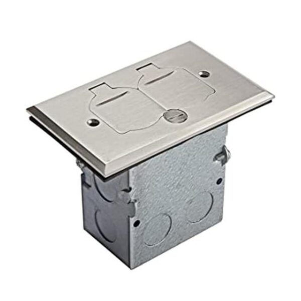 ENERLITES El kit de caja de piso de tapa abatible de latón_1