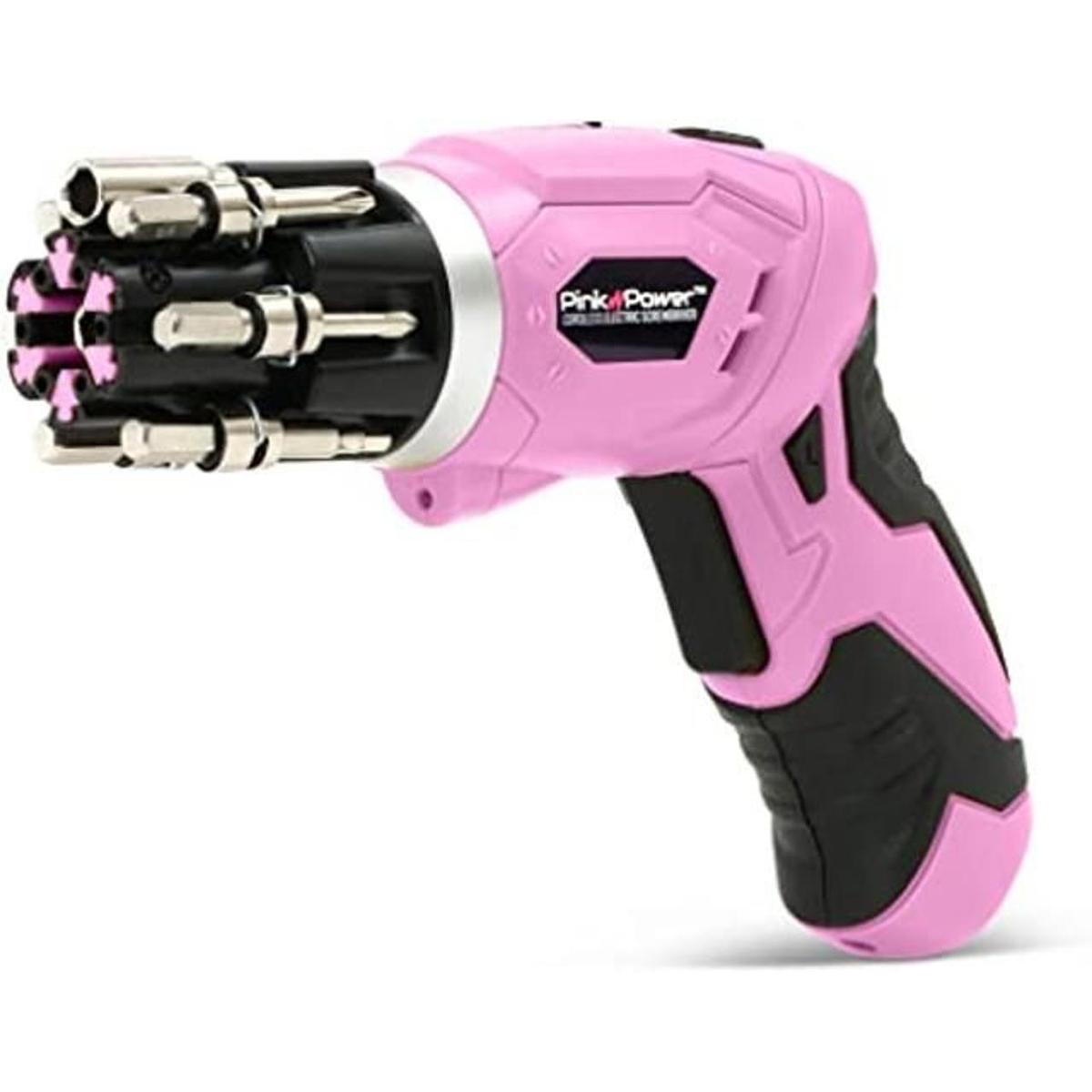 Pink Power taladro eléctrico de 48 Volt recargable