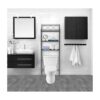 JV TEXTILES Organizador de baño de 3 estantes sobre el_1