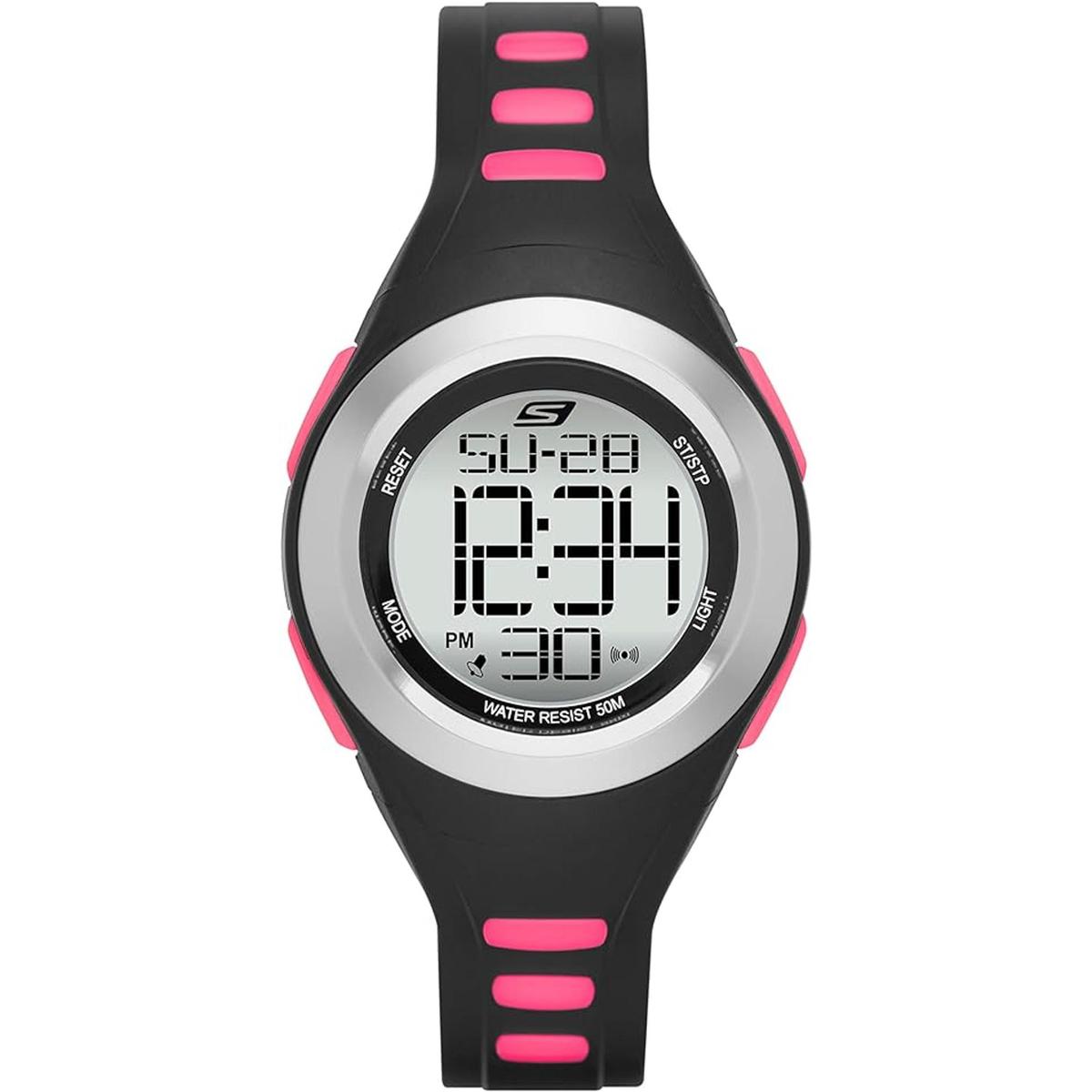 Skechers Tennyson Reloj digital deportivo de cuarzo de