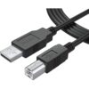 Cable de impresora USB 2.0 de 6 pies de largo para HP_1