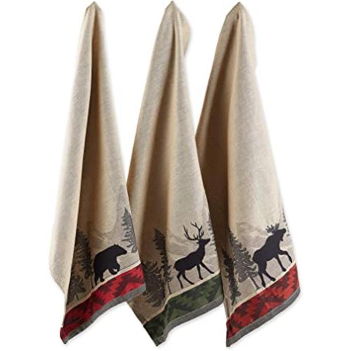 DII Woodlands Collection Juego de toallas de cocina 18 x