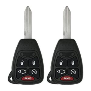Keyless2Go Juego de 2 llaves de coche con 5 botones_1