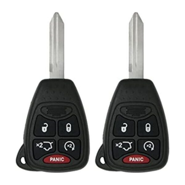 Keyless2Go Juego de 2 llaves de coche con 5 botones_1