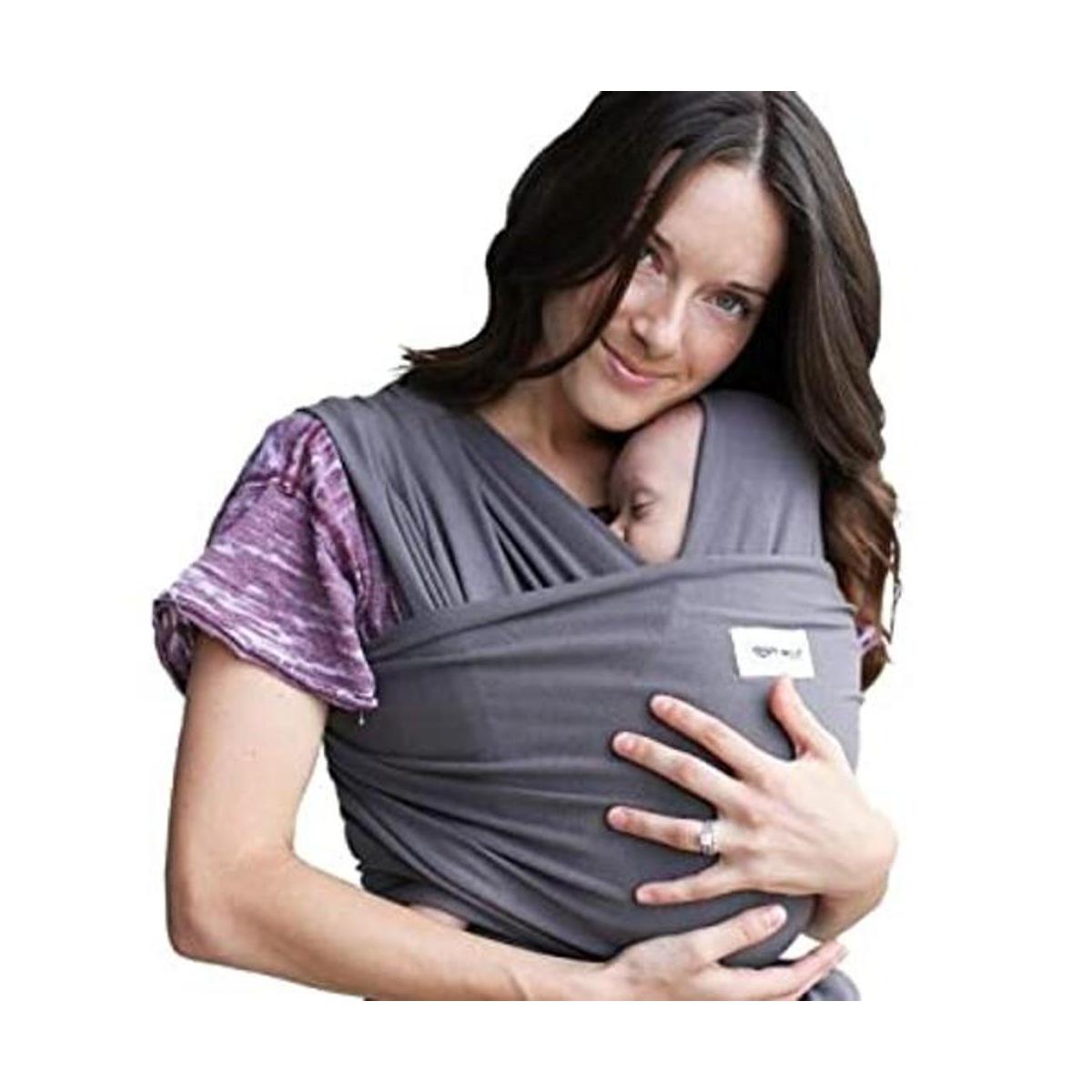 Sleepy Wrap Portabebés bandolera elástica Ergo gris