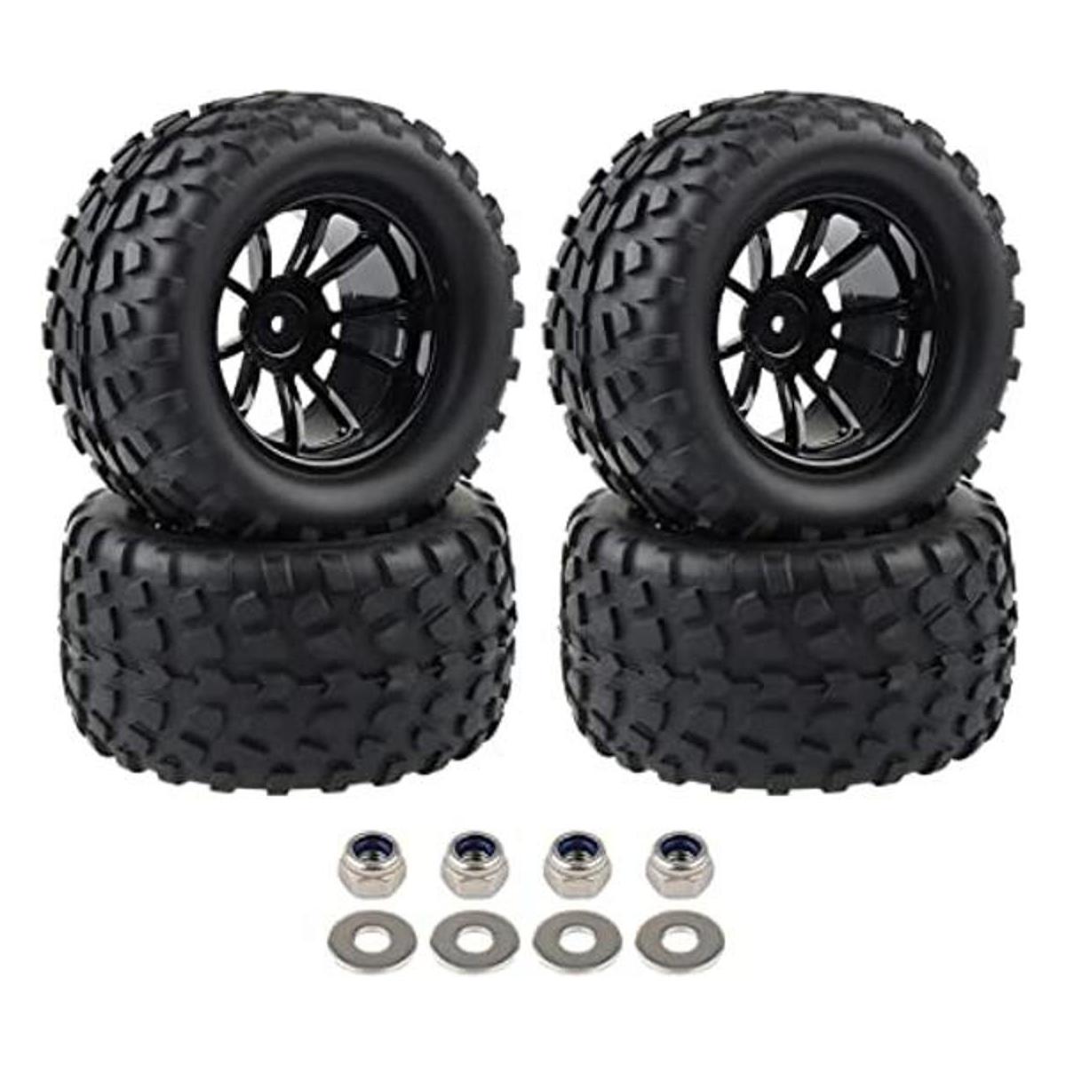4X RC 110 escala Monster Truck neumáticos grava pisada