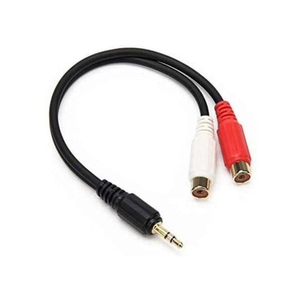 Adecco LLC Mini conector estéreo de 0.138 in dorado 18_1