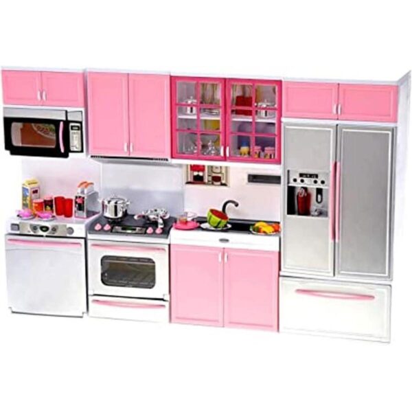 PowerTRC Juego de cocina moderno a pilas para niños ideal_1