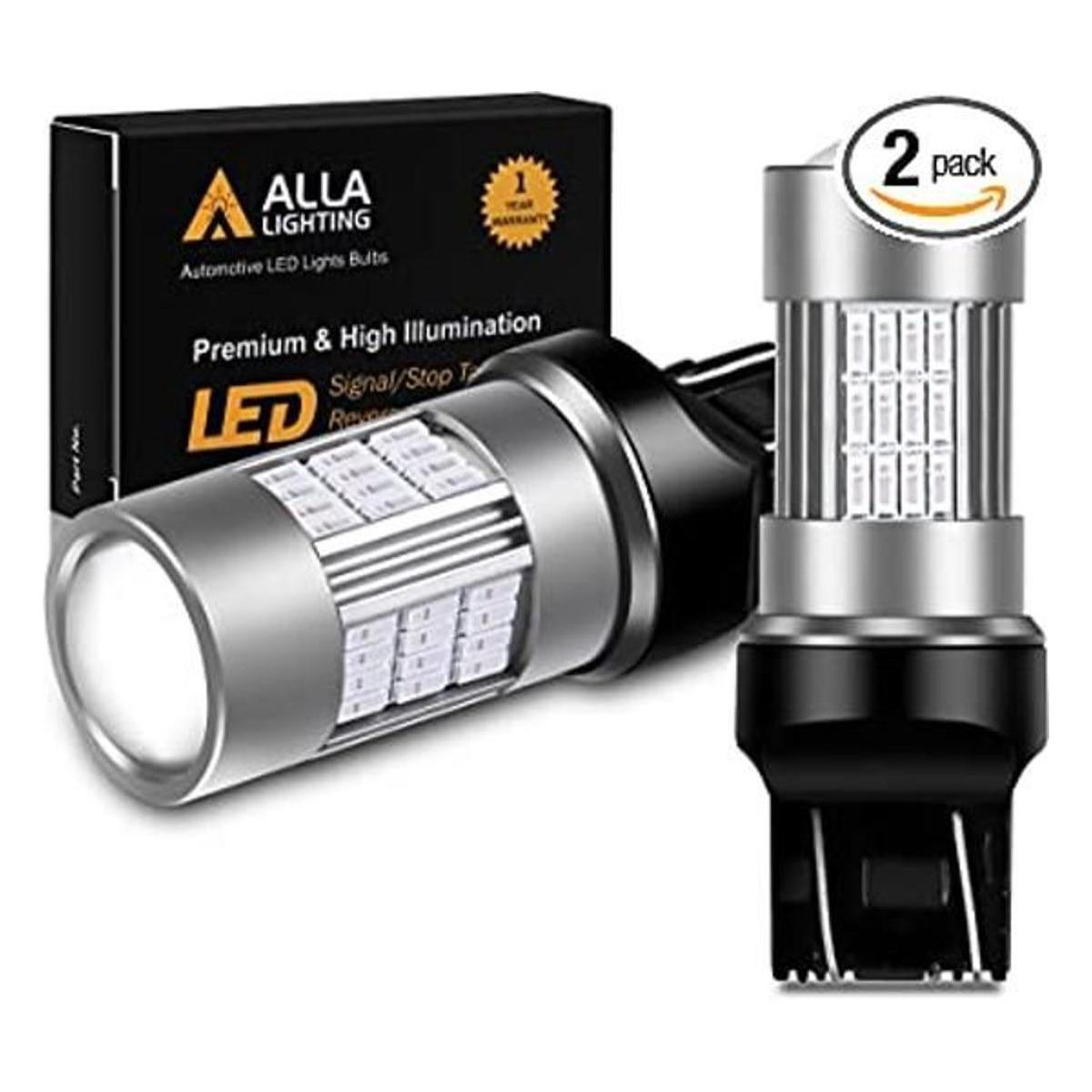 Alla Lighting T20 7440 7443 Bombillas LED rojas