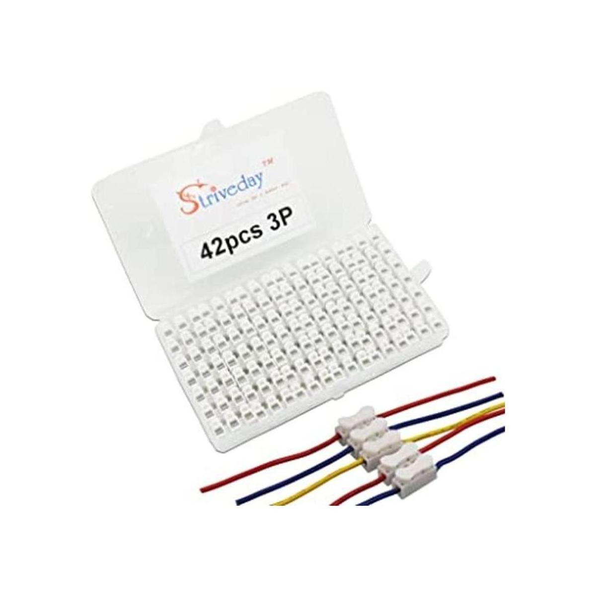 StrivedayTM 3p Conector de resorte sin tornillos de