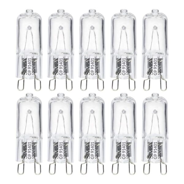 Simba Lighting Bombilla halógena G9 T4 de 40 W JCD BiPin_1
