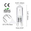 Simba Lighting Bombilla halógena G9 T4 de 40 W JCD BiPin_2