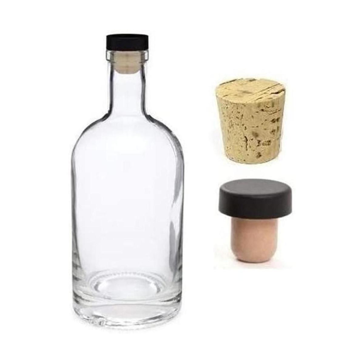 Nakpunar Botella nórdica de licor de vidrio de base pesada