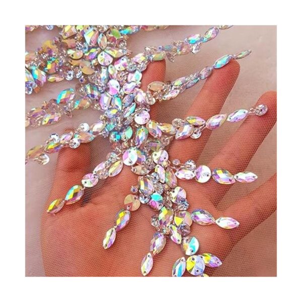 Parches individuales hechos a mano brillantes para coser o