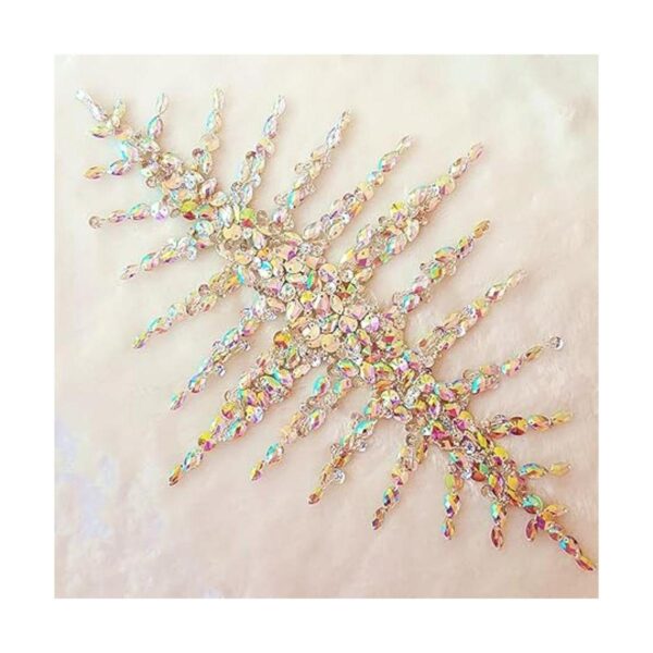 Parches individuales hechos a mano brillantes para coser o