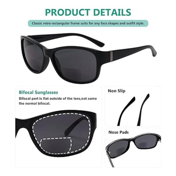 Lentes solares de Eyekepper bifocales con patillas largas_4