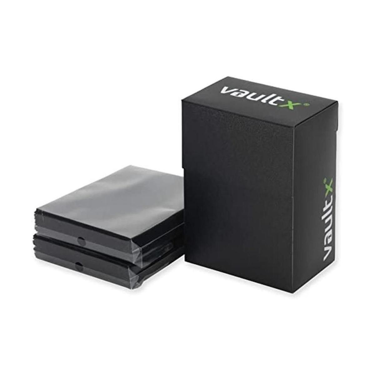 Vault X Caja de cubierta y 100 fundas para tarjetas de