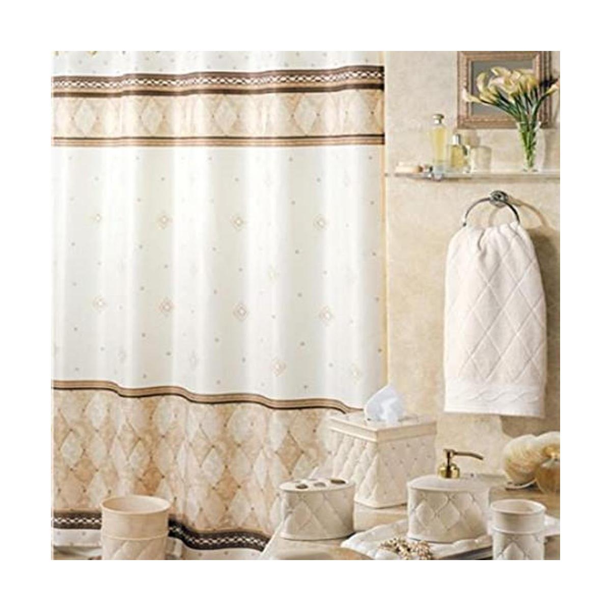 DS Bath Corinthia Cortina para ducha de tela impermeable