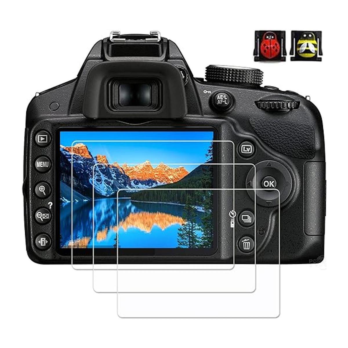 D3200 Protector de pantalla de vidrio templado para Nikon