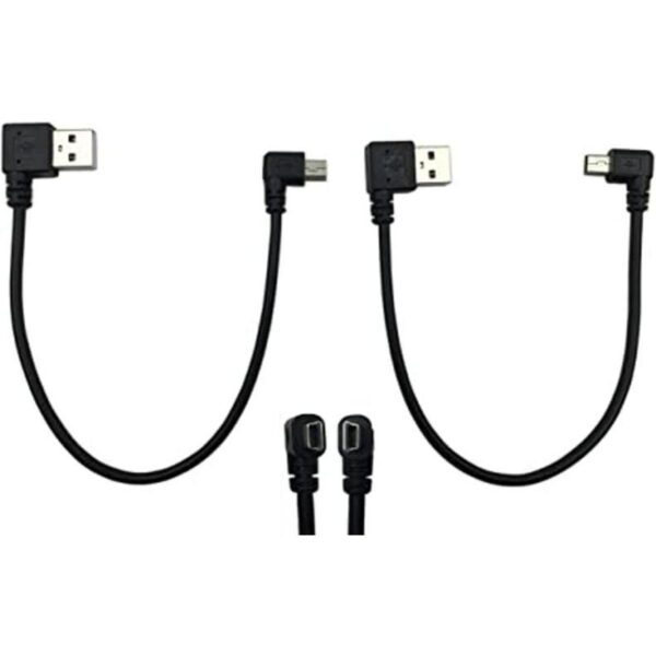 CERRXIAN Mini cable USB de 9 pulgadas mini USB de ángulo_1