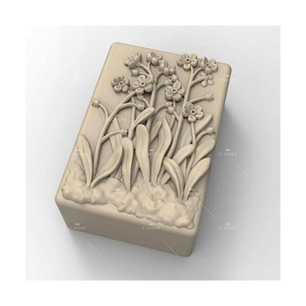 Molde de jabón de silicona para hacer jabón de flores_1