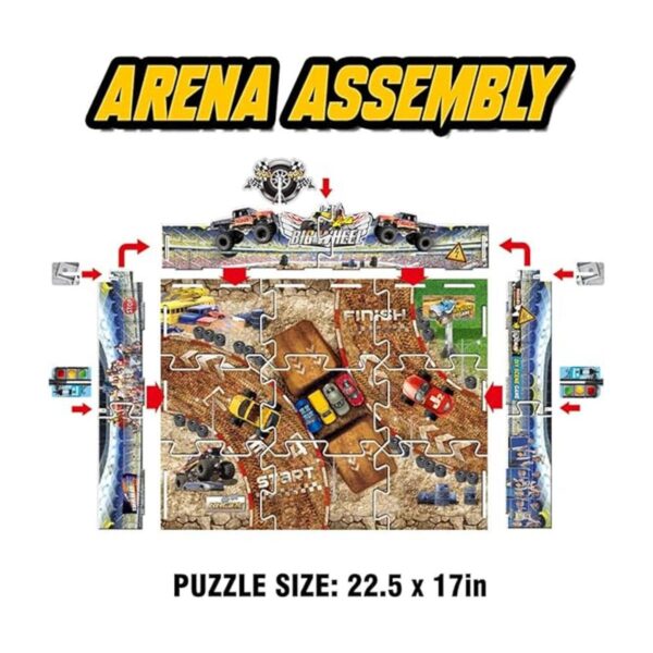 Big Wheel 4 x 4 Monster Truck Stunt Estadio Incluye 2