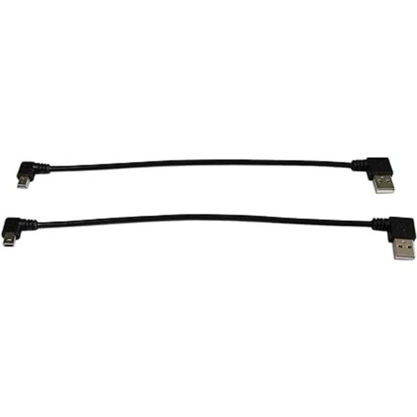 CERRXIAN Mini cable USB de 9 pulgadas mini USB de ángulo_3