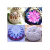 Echodo Molde de silicona para jabón diseño de flores y