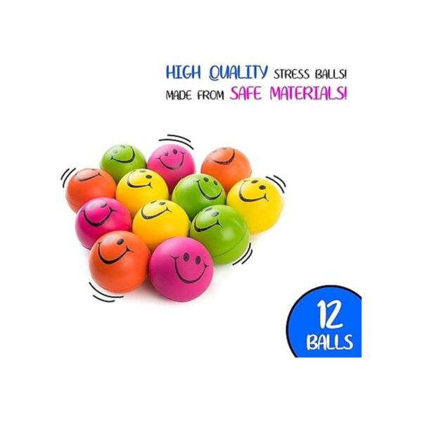 Be Happy Bola divertida de sonrisa de color neón para el_2