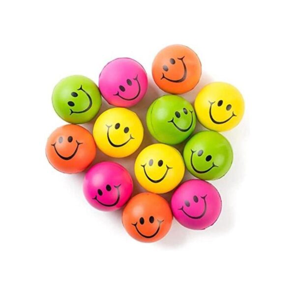 Be Happy Bola divertida de sonrisa de color neón para el_1