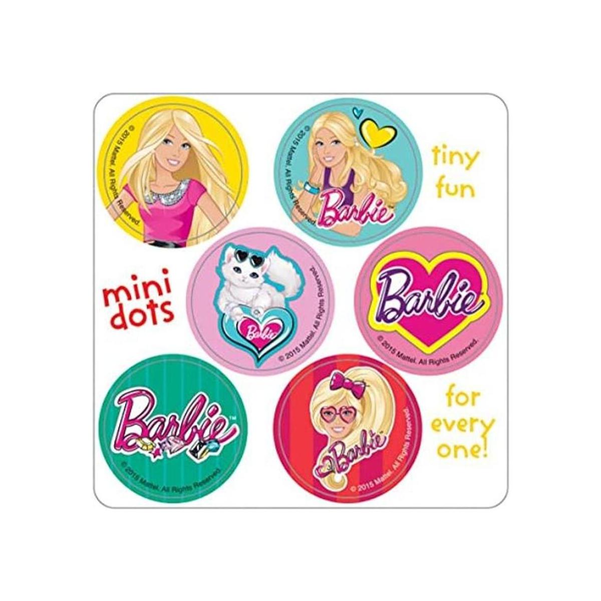 Barbie Mini Dot pegatinas Fiesta de cumpleaños