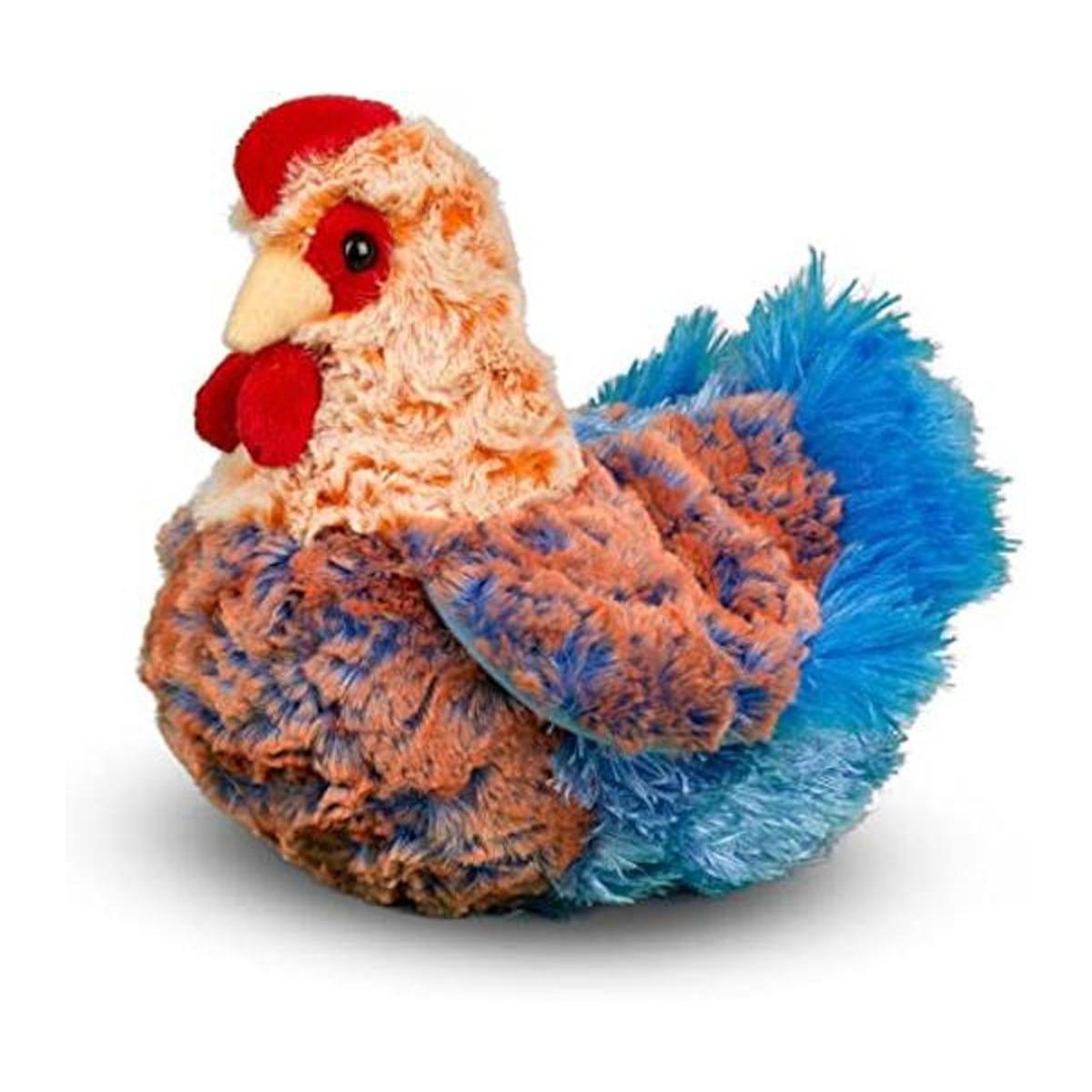 Gallina de peluche Douglas Henrietta de hilo azul gallina