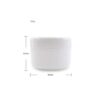 Tarro de plástico blanco de 8.82 oz con tapa de cúpula_6