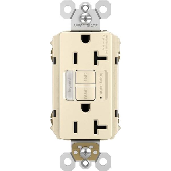 Legrand Luz nocturna radiante tomas GFCI seguras para_1