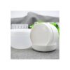 Tarro de plástico blanco de 8.82 oz con tapa de cúpula_3