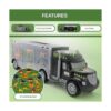 Toyvelt Camión de juguete transportador con 15 figuras de_3