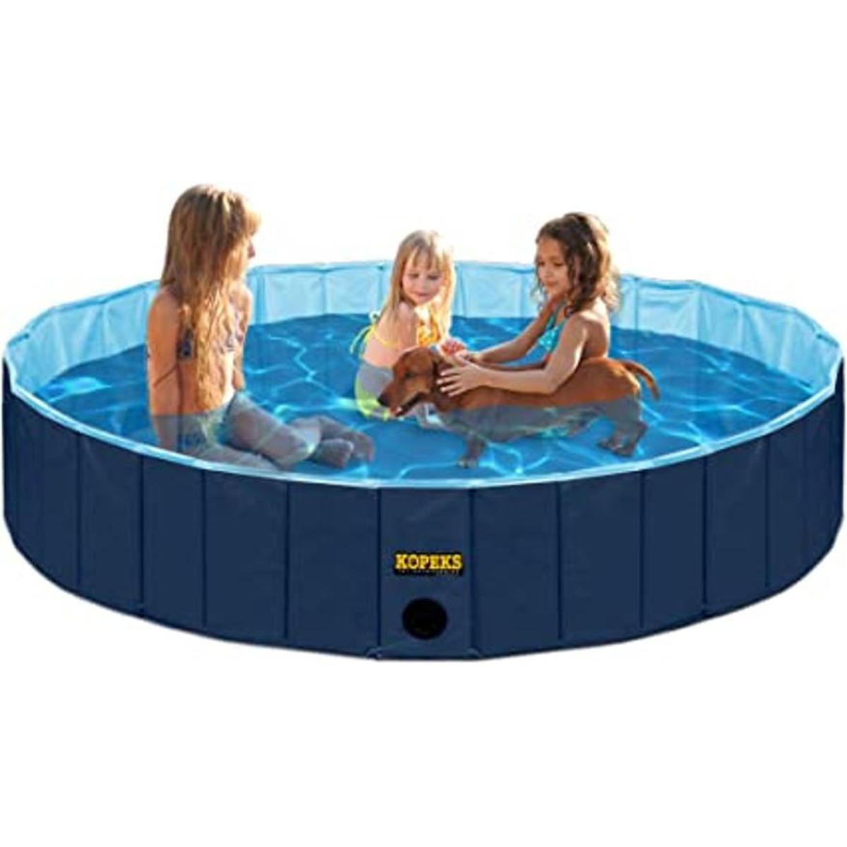 Kopeks Bañera redonda de PVC resistente para piscina al