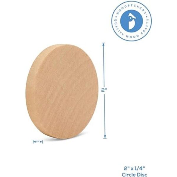 Círculos de madera discos de madera de 2 x 14 pulgadas