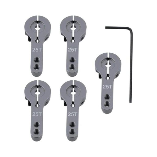 5Pack hobbypark M3 25T de aluminio Servo Cuerno de metal_1