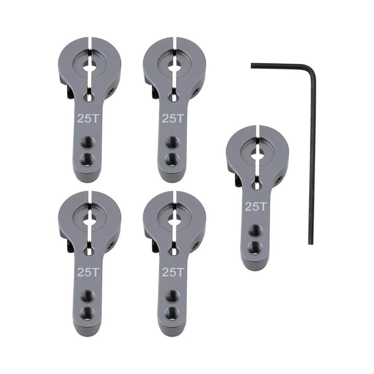 5Pack hobbypark M3 25T de aluminio Servo Cuerno de metal