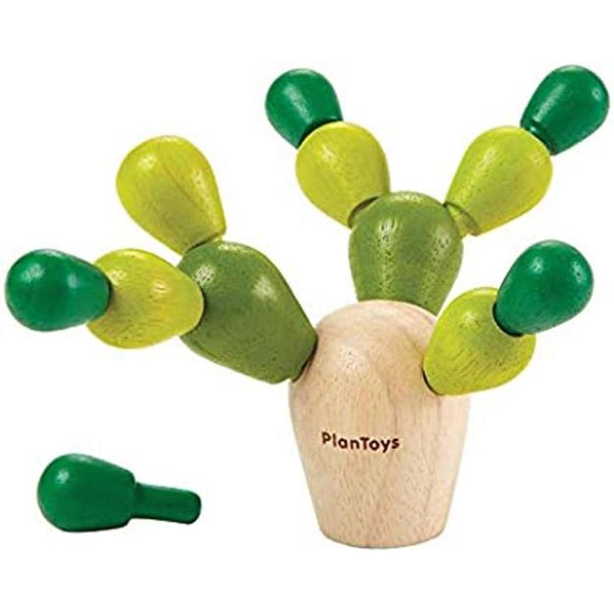 PlanToys 4130 Mini cactus de equilibrio de madera madera