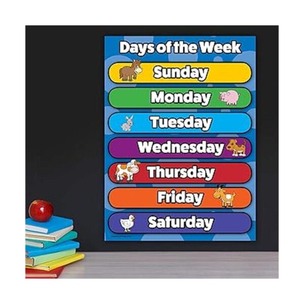 Juego de carteles de los días de la semana y los meses del_4