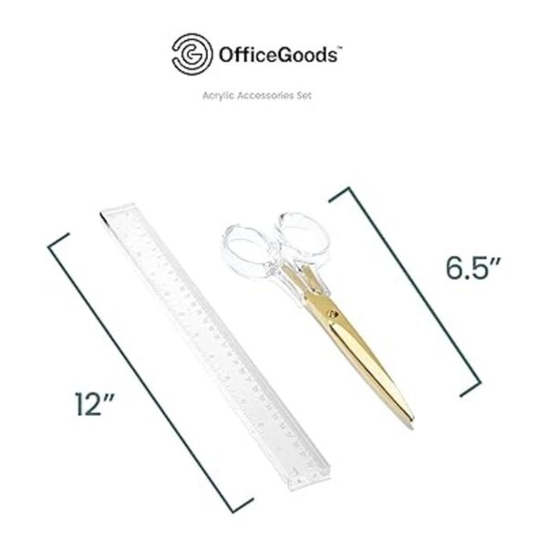 OfficeGoods Juego de escritorio acrílico de 3 piezas_2