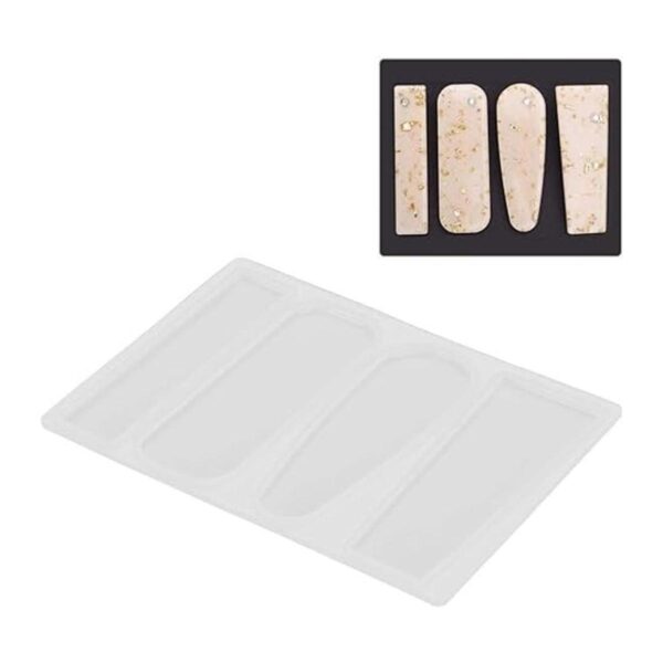 2 moldes de resina de silicona para hacer pinzas de_5