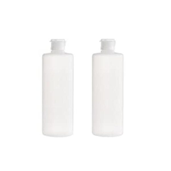 2 botellas transparentes rellenables vacías de plástico_1