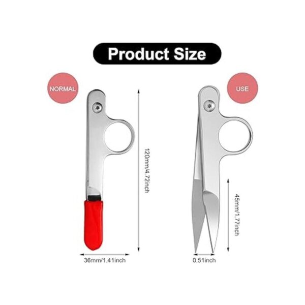 2 piezas tijeras de coser hilo francotiradores mini pinzas_2