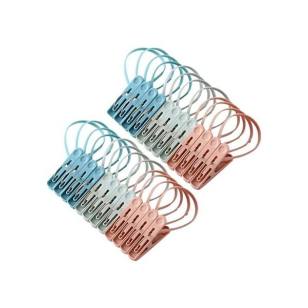 24 pinzas pequeñas para ropa con cuerda de plástico para_1
